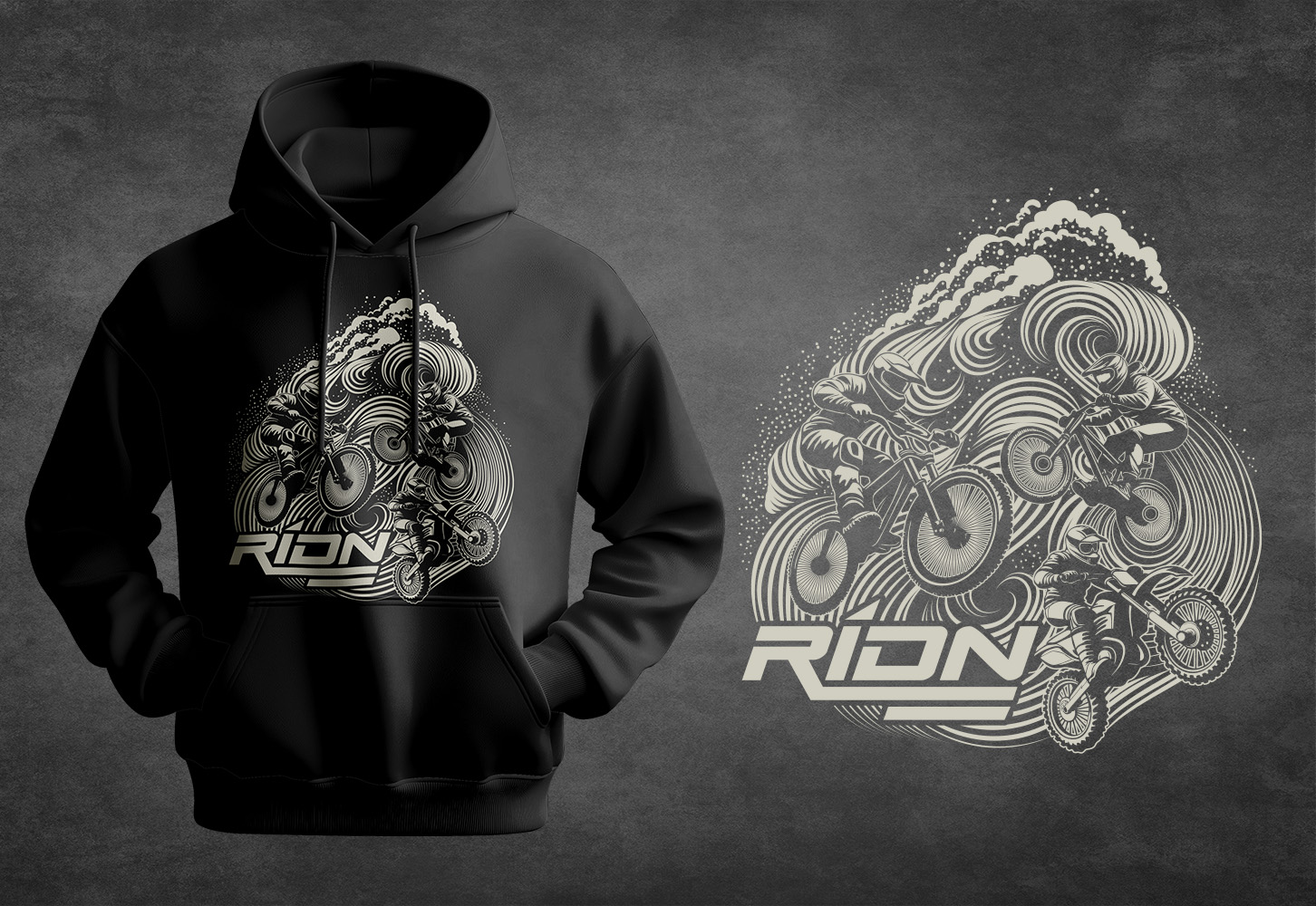 T-Shirt-Design von Drawingbook für RIDN | Design #35043045