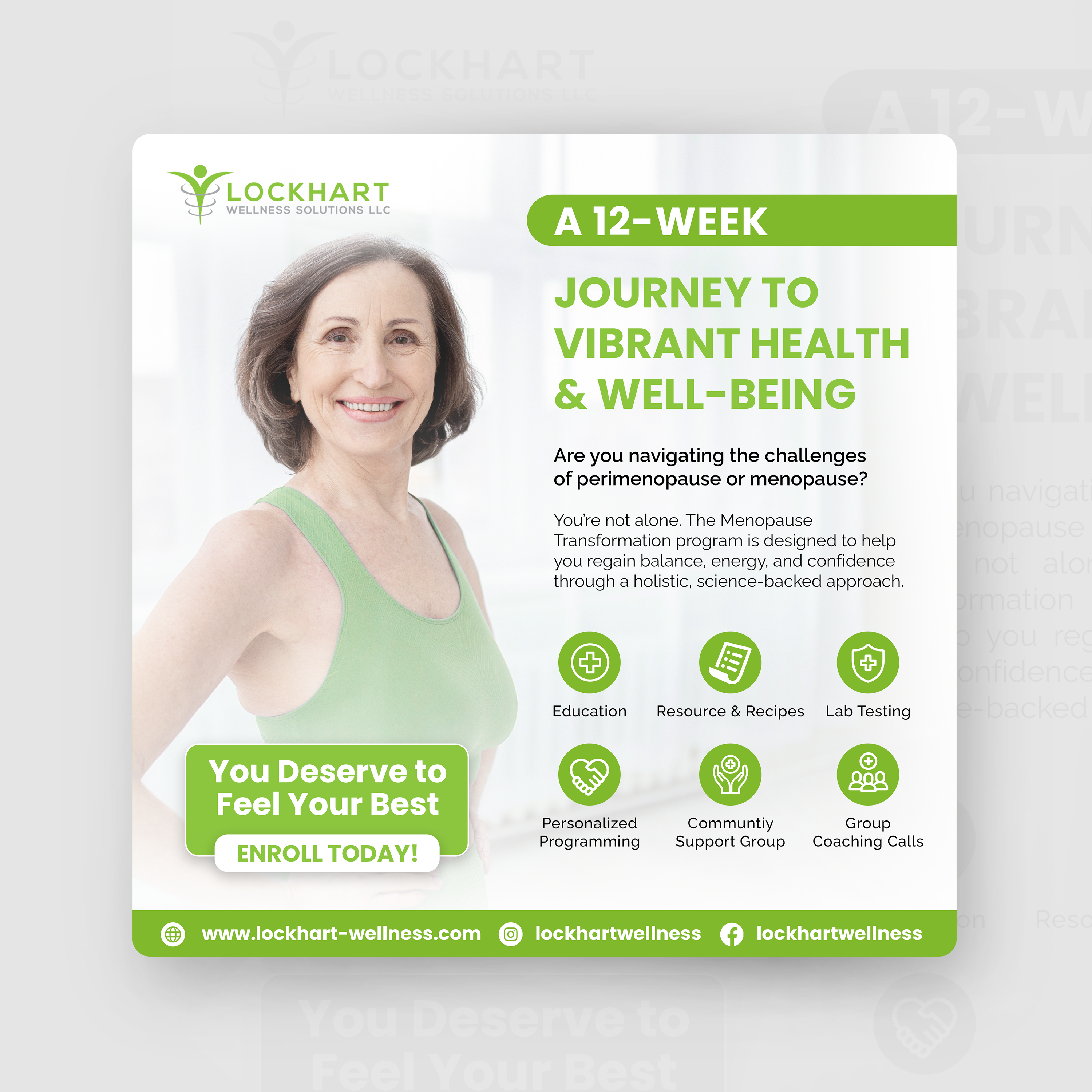 Grafik-Design von Hakaze Std für Lockhart Wellness Solutions, LLC | Design #35041863
