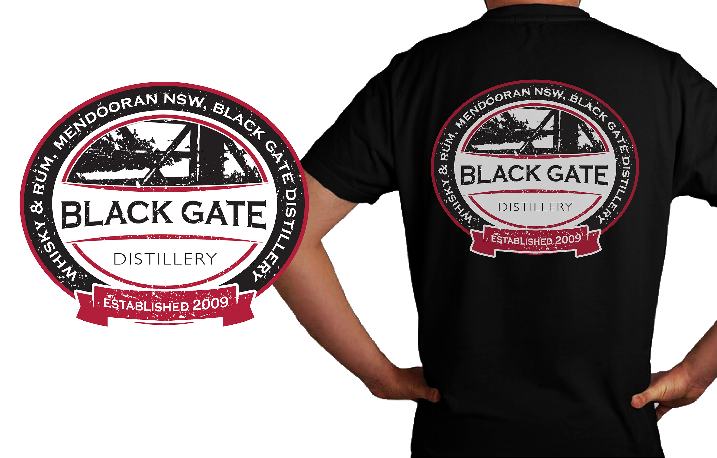 T-shirt Design by JKIANN08 for Black Gate Distillery | Design #35032039