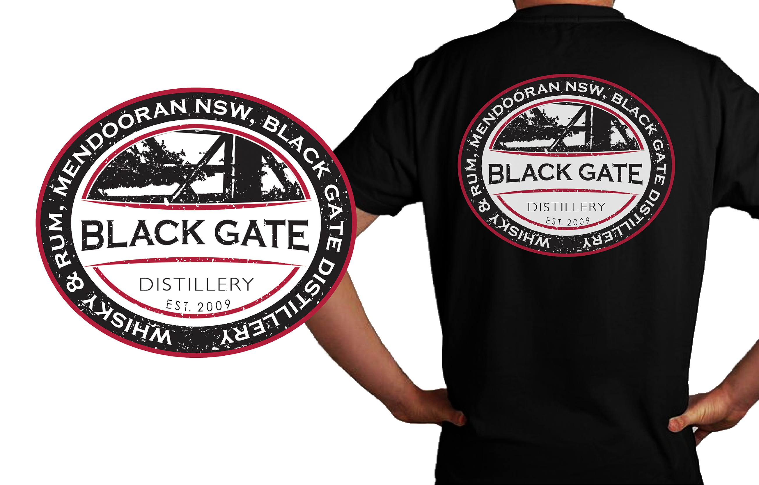 T-shirt Design by JKIANN08 for Black Gate Distillery | Design #35062240