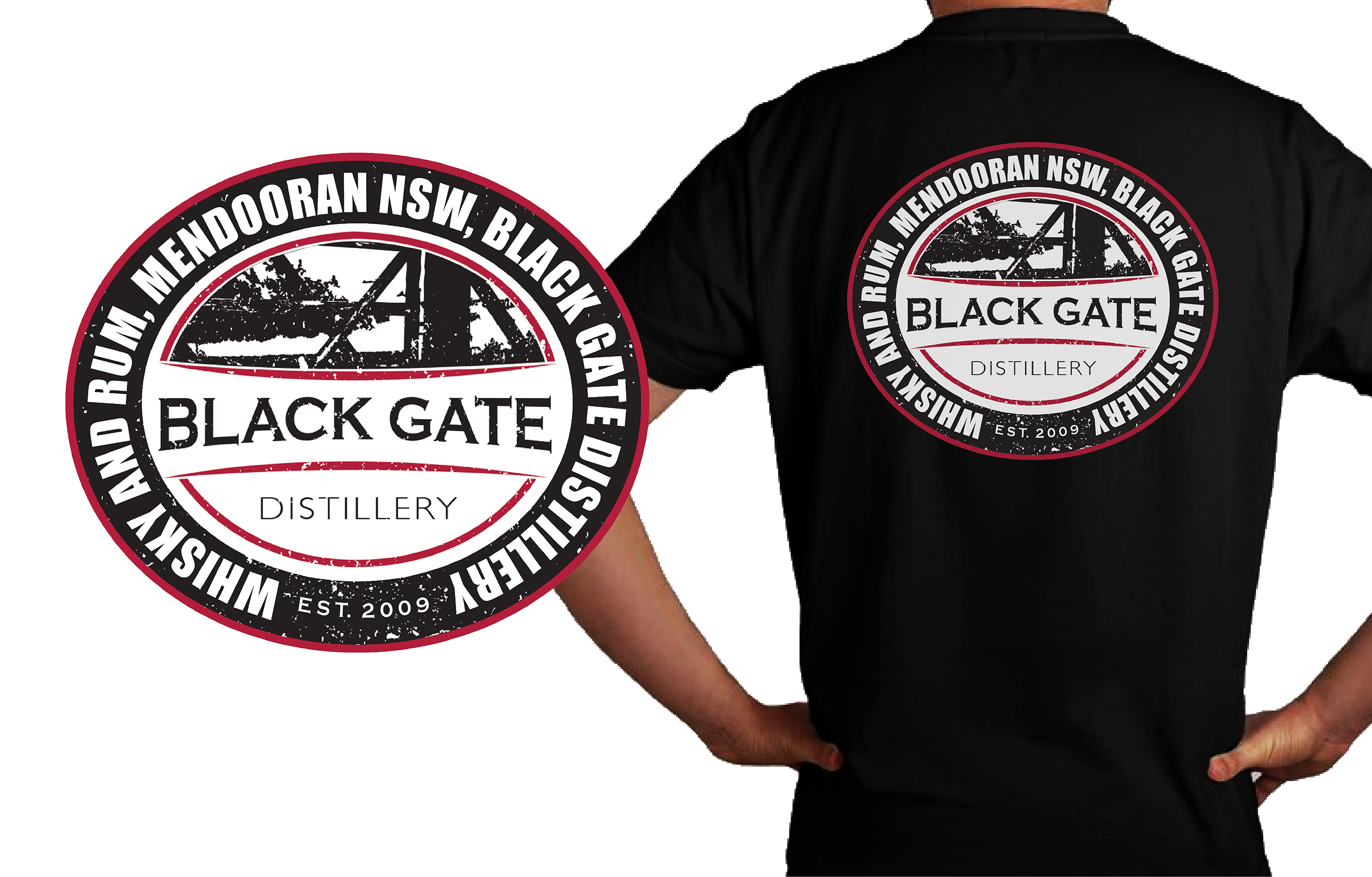 T-shirt Design by JKIANN08 for Black Gate Distillery | Design #35062678