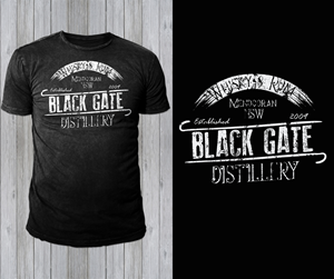 T-shirt Design by Teespixels for Black Gate Distillery | Design: #35034192