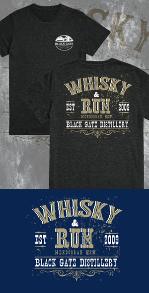 T-shirt Design by Teespixels for Black Gate Distillery | Design: #35044621