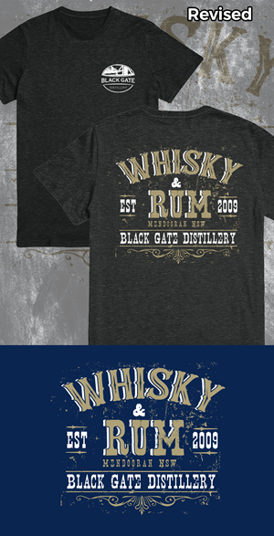 T-shirt Design by Teespixels for Black Gate Distillery | Design: #35062880