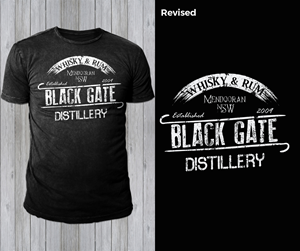 T-shirt Design by Teespixels for Black Gate Distillery | Design: #35062968