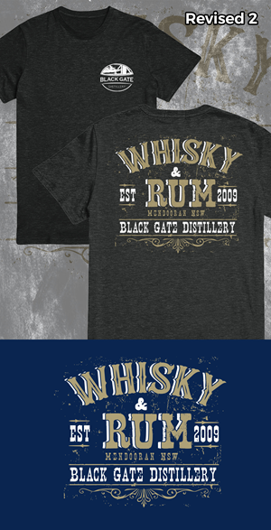 T-shirt Design by Teespixels for Black Gate Distillery | Design: #35065081