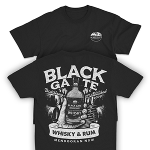 T-shirt Design by Pixeo Design for Black Gate Distillery | Design #35064919