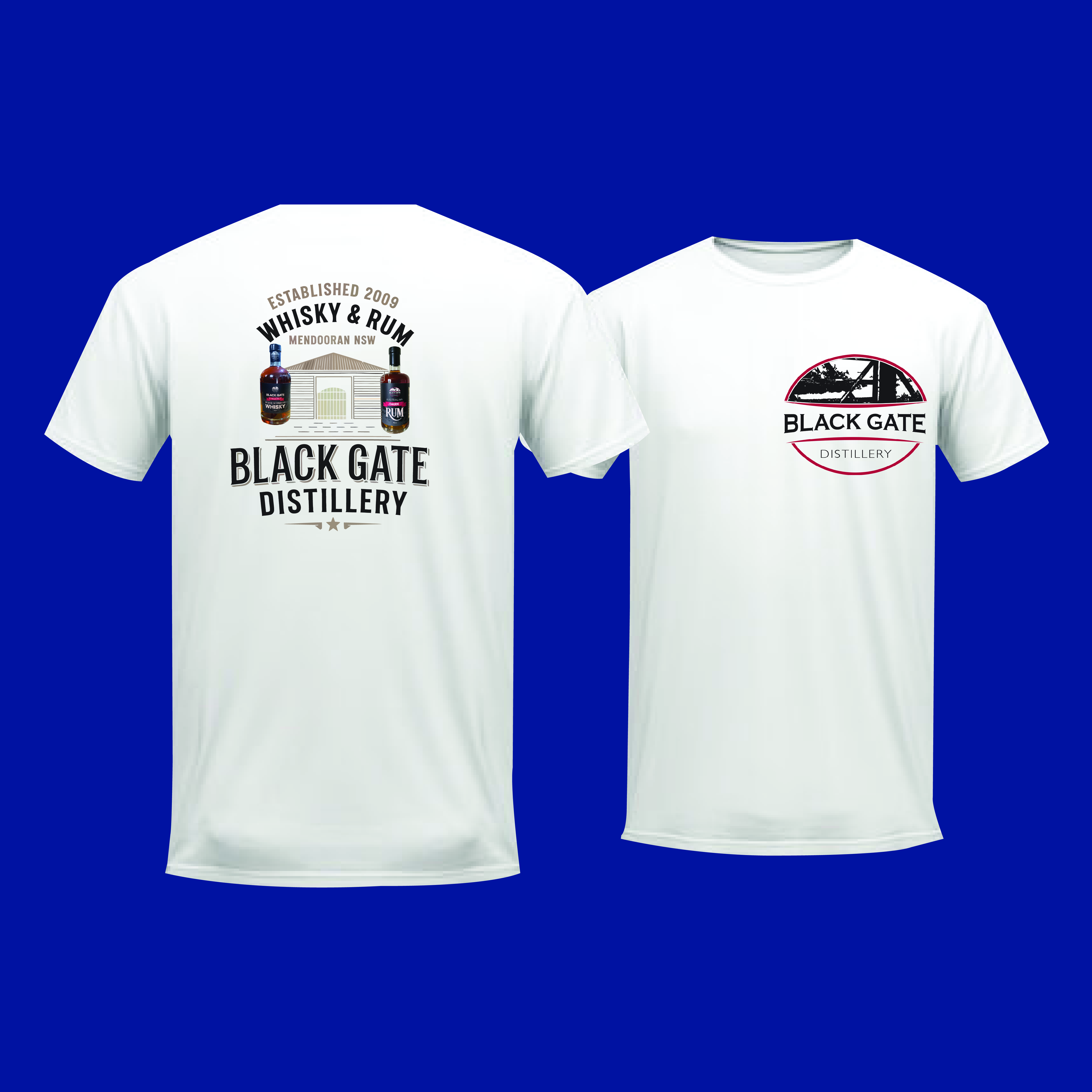 Design de T-shirt par amdad26 pour Black Gate Distillery | Design #35061694