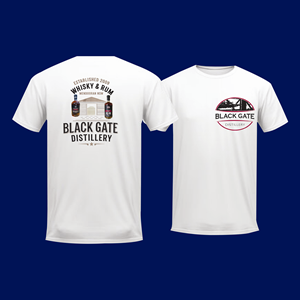 T-shirt Design by amdad26 for Black Gate Distillery | Design #35061694