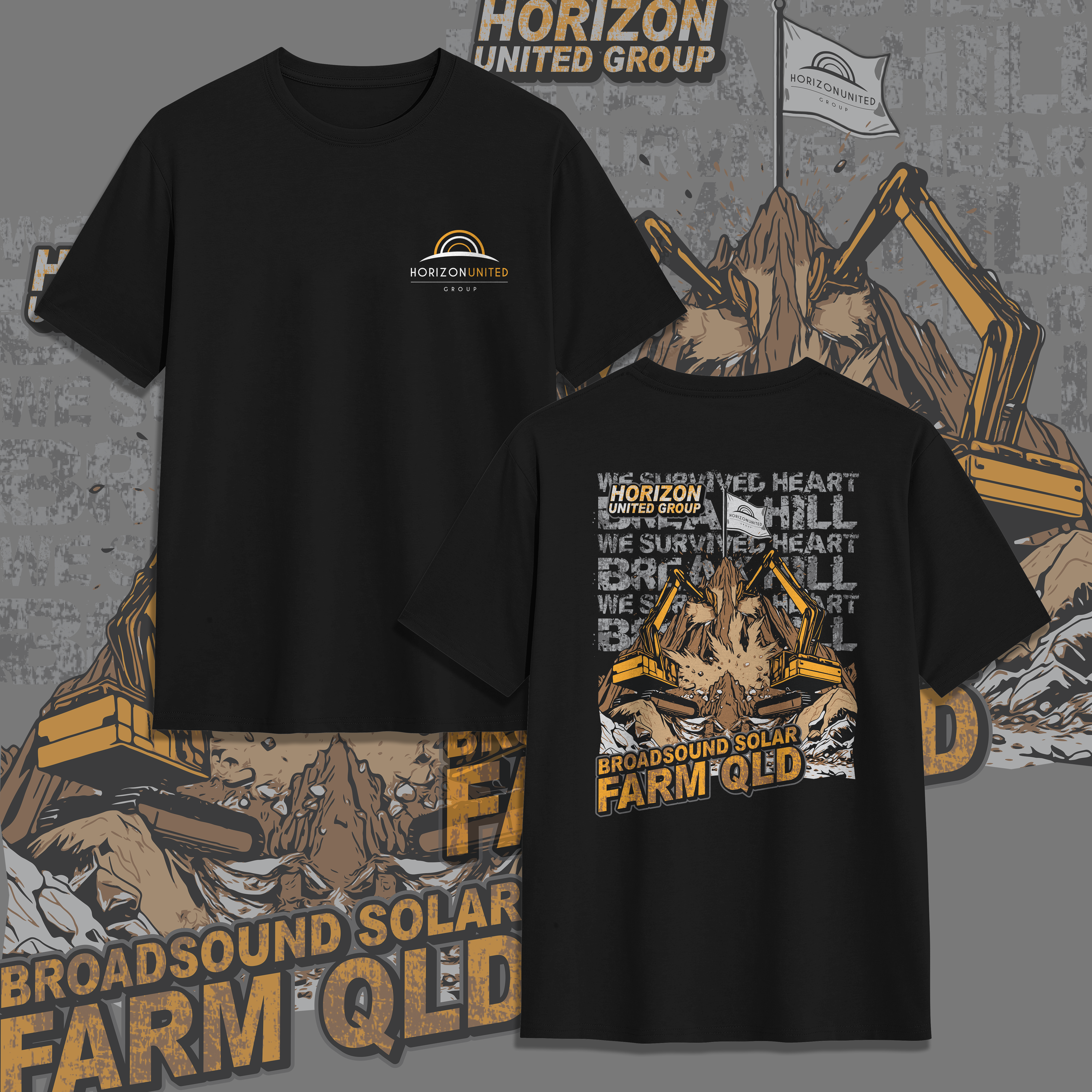 T-Shirt-Design von V FOUR DESIGN für Horizon United Group | Design #35036898