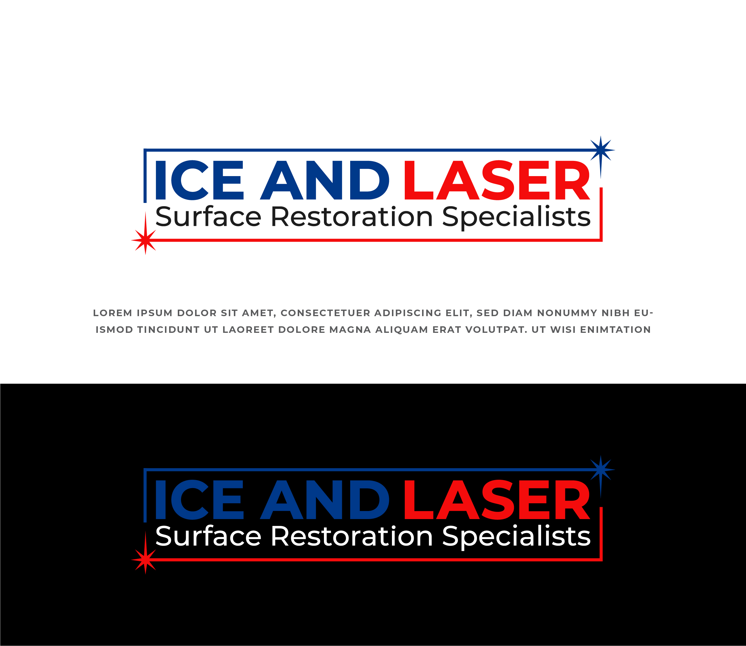 Logo Design by 99 Art.. for Ice and Laser Pty Ltd | Design #35058175