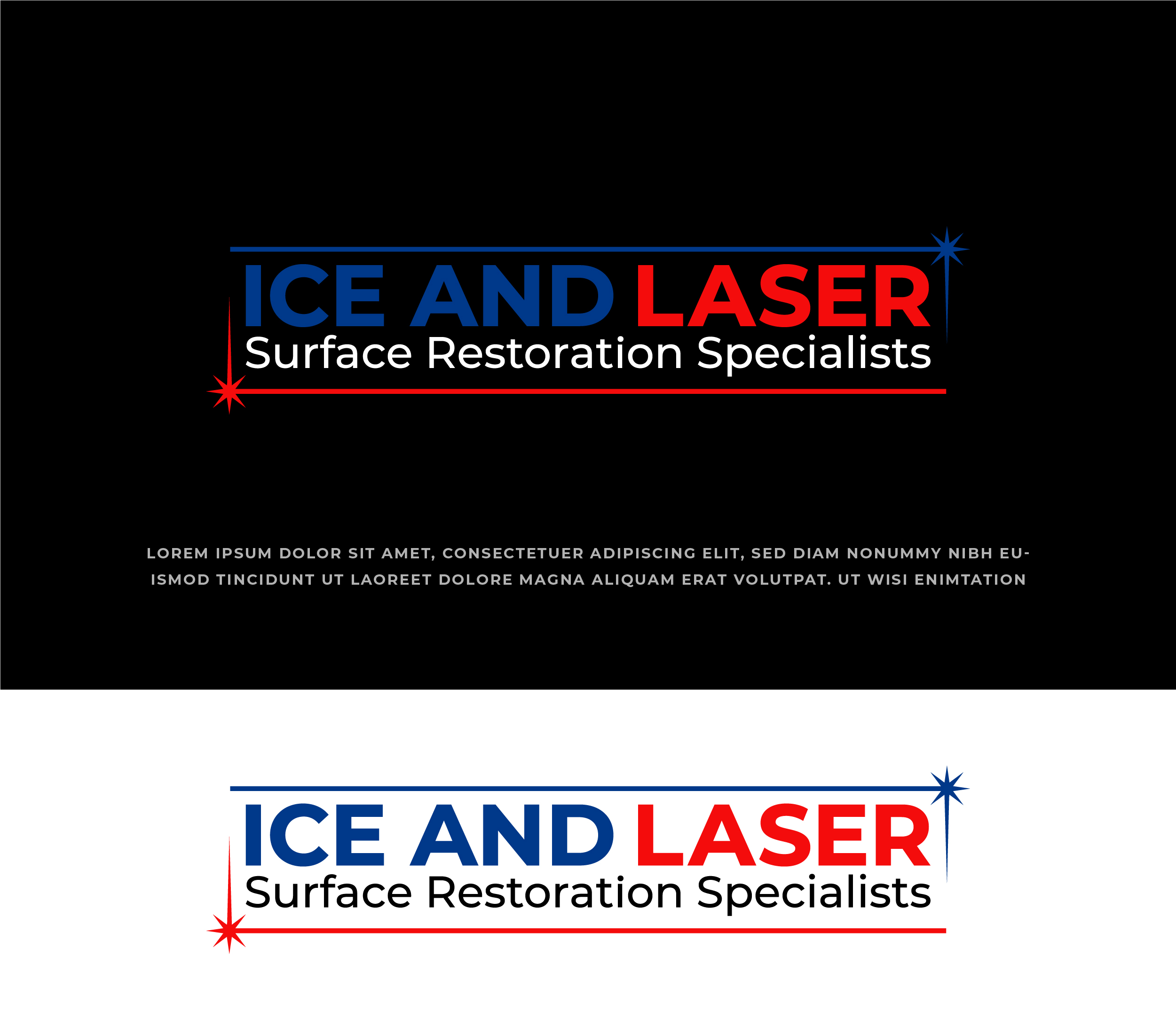 Logo Design by 99 Art.. for Ice and Laser Pty Ltd | Design #35058209