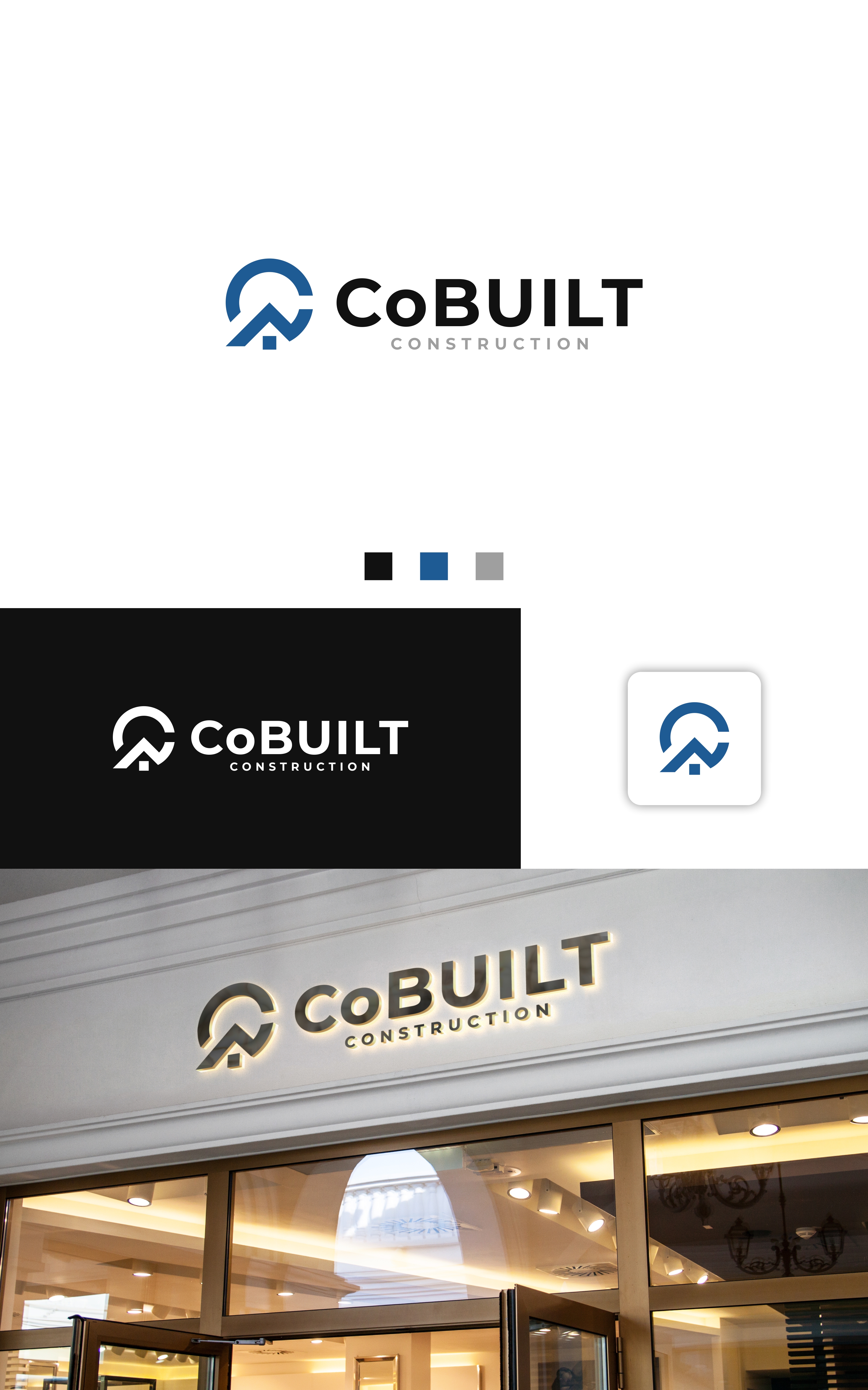 Logo Design by Dell_a.Design for CoBUILT CONSTRUCTION | Design #35035444