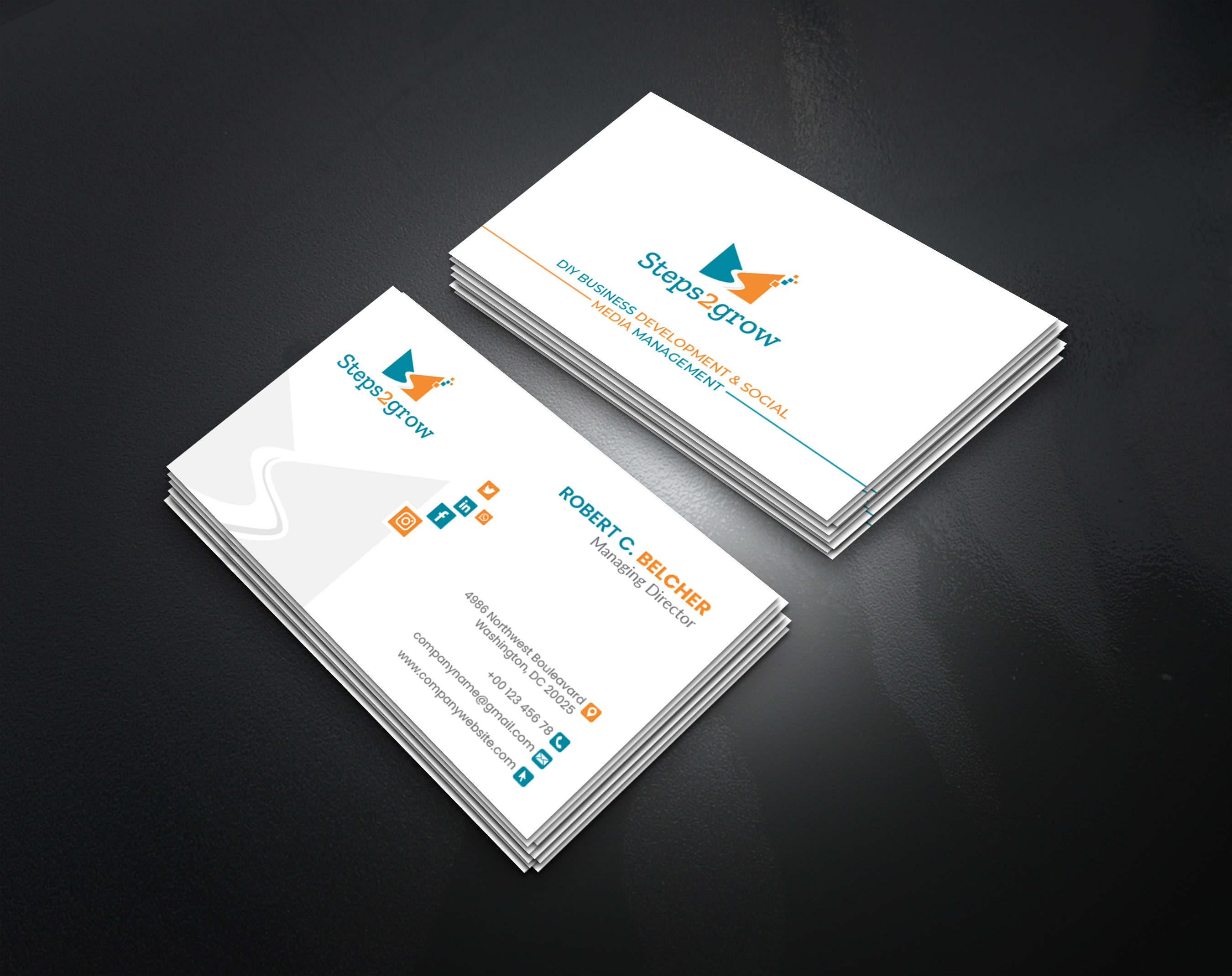 Business Card Design by artbitin for Steps2grow FlexCo | Design #35047013