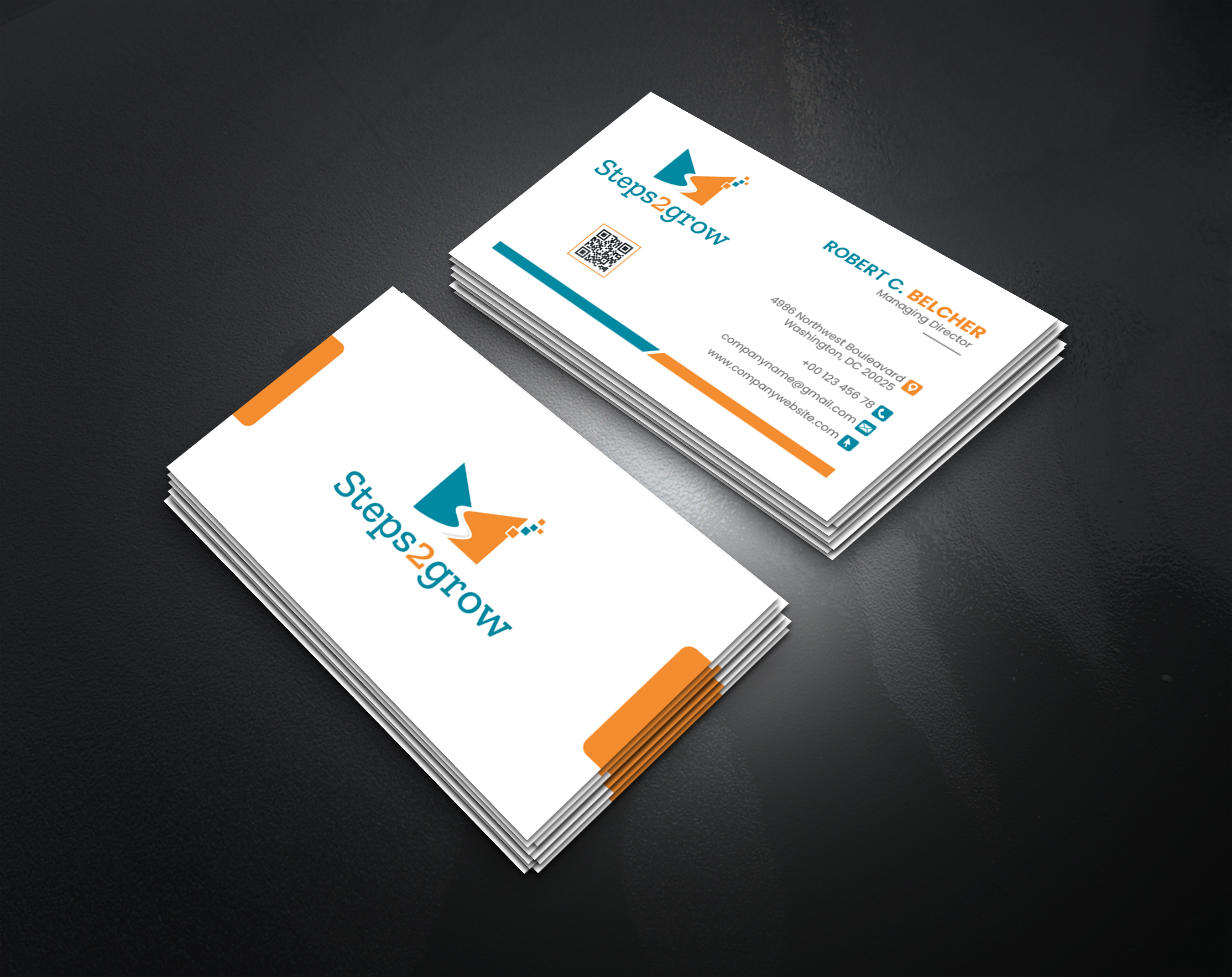 Business Card Design by artbitin for Steps2grow FlexCo | Design #35047015