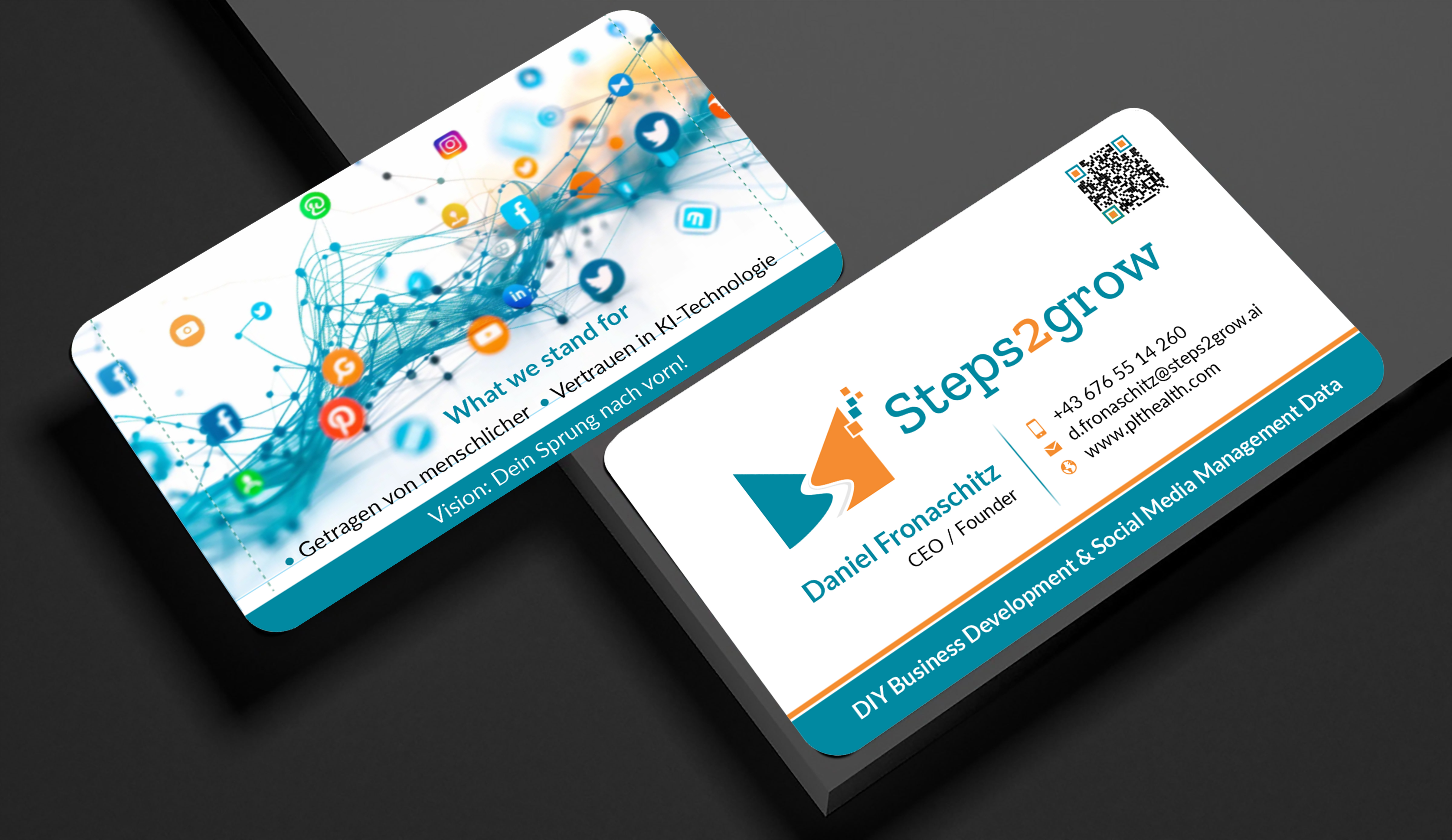 Business Card Design by freelancer75 for Steps2grow FlexCo | Design #35038388