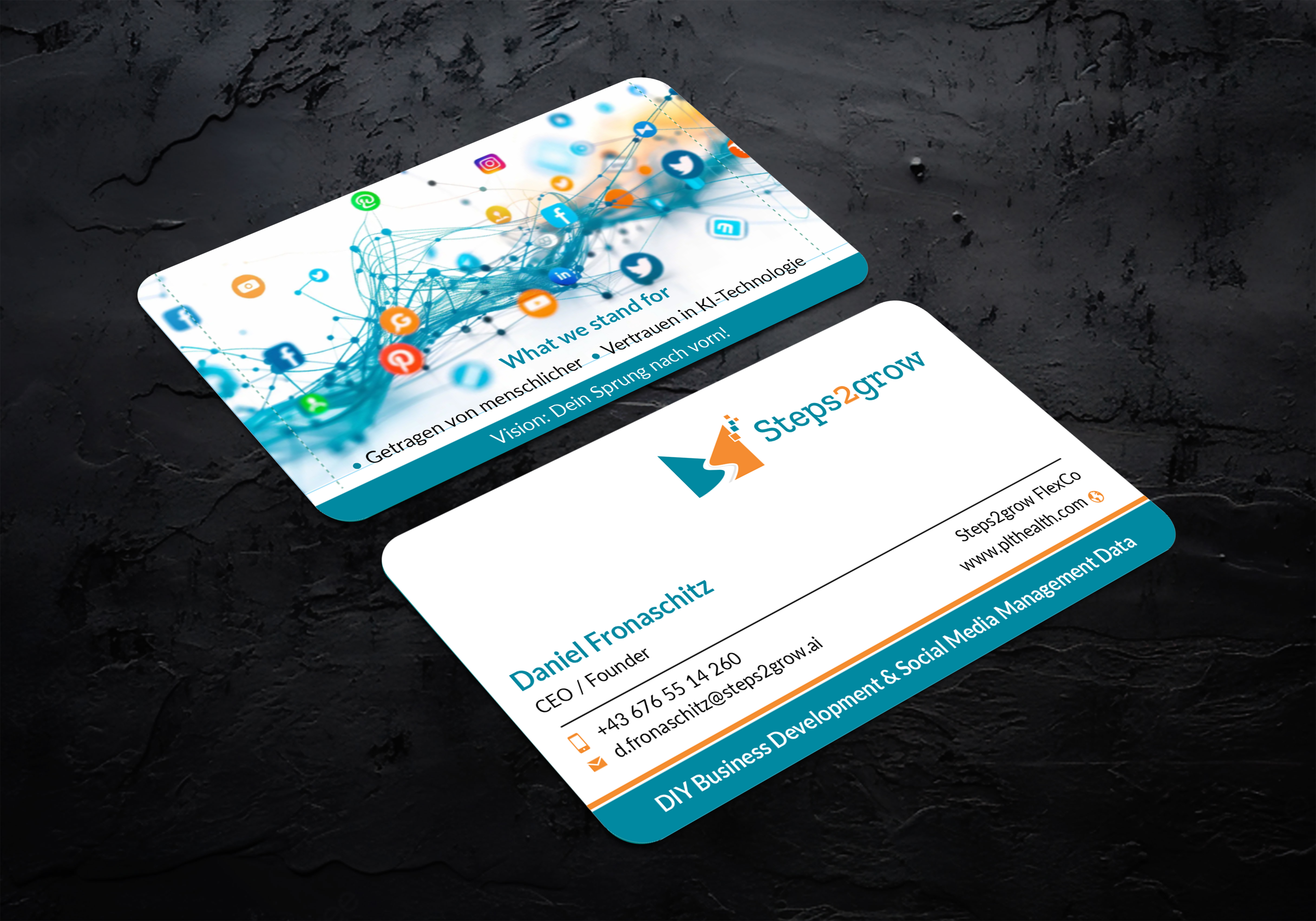 Diseño de Tarjeta de Presentación por JS Desiger para Steps2grow FlexCo | Diseño #35038540