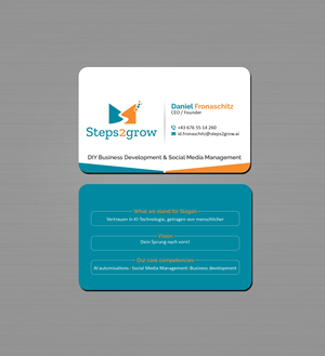 Design de Carte de Visite par Creations Box 2015 pour Steps2grow FlexCo | Design : #35043269