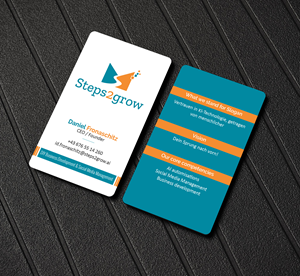 Business Card Design by Creations Box 2015 for Steps2grow FlexCo | Design: #35043284