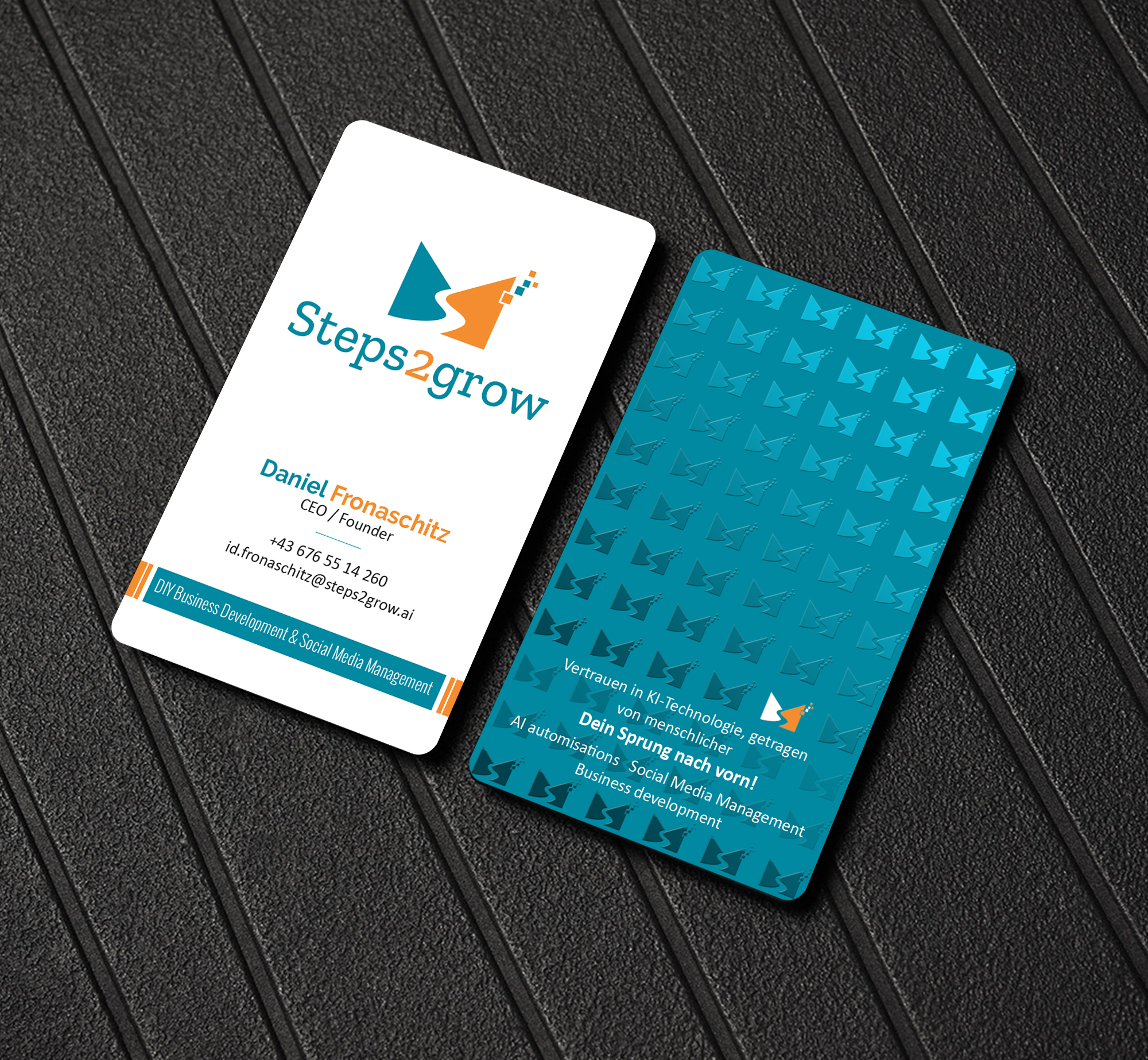 Business Card Design by Creations Box 2015 for Steps2grow FlexCo | Design #35043288