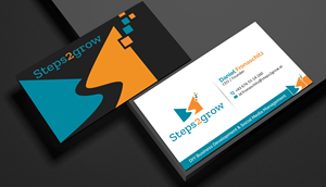 Business Card Design by Creations Box 2015 for Steps2grow FlexCo | Design: #35043303