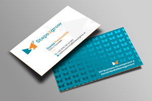 Business Card Design by Creations Box 2015 for Steps2grow FlexCo | Design: #35047640