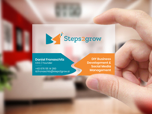 Business Card Design by Creations Box 2015 for Steps2grow FlexCo | Design: #35047641