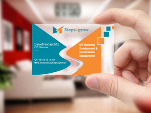 Business Card Design by Creations Box 2015 for Steps2grow FlexCo | Design: #35047642