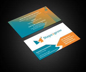 Business Card Design by Creations Box 2015 for Steps2grow FlexCo | Design: #35047646
