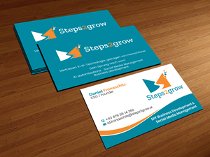 Business Card Design by Creations Box 2015 for Steps2grow FlexCo | Design: #35047647