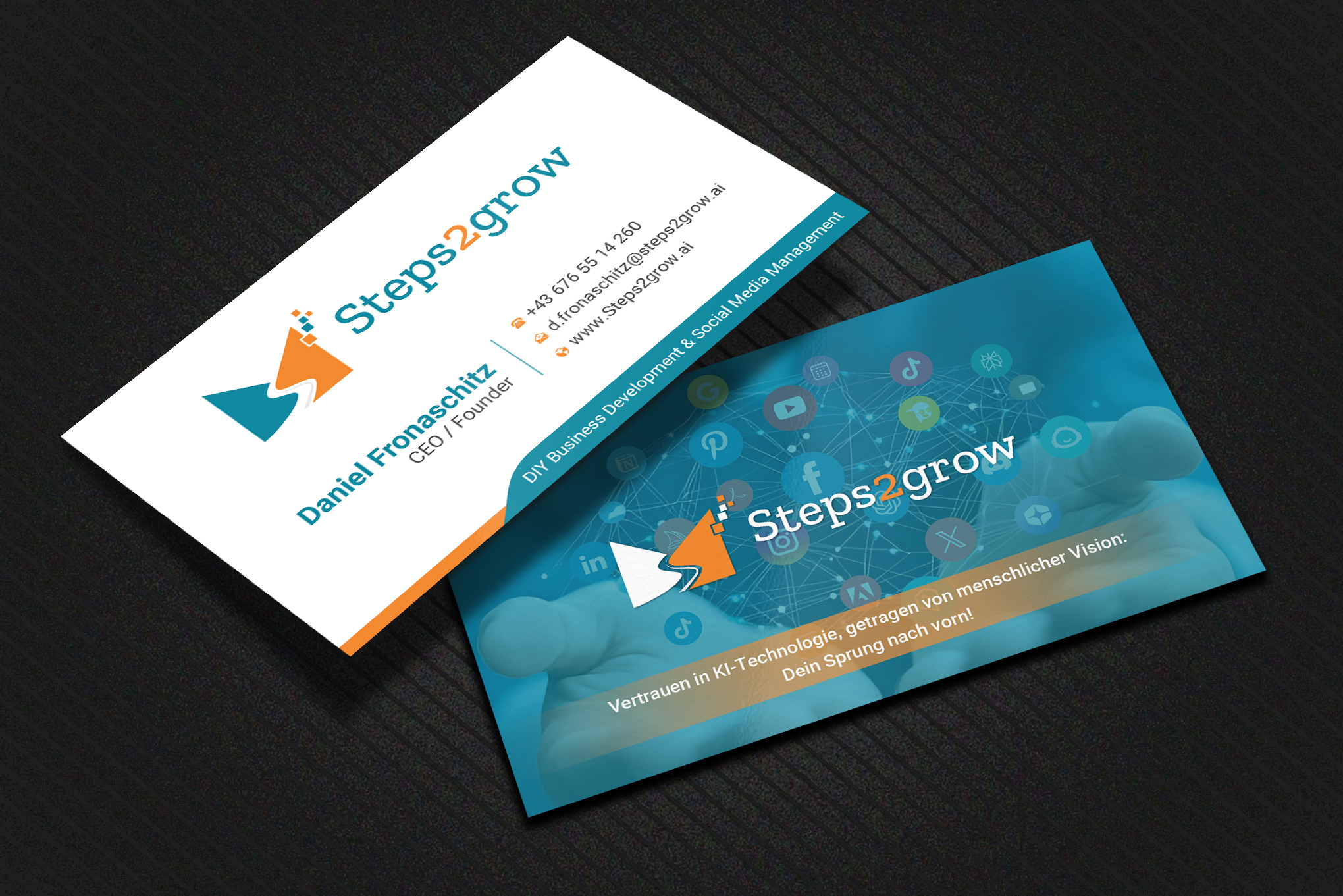 Business Card Design by Uttom 2 for Steps2grow FlexCo | Design #35043534