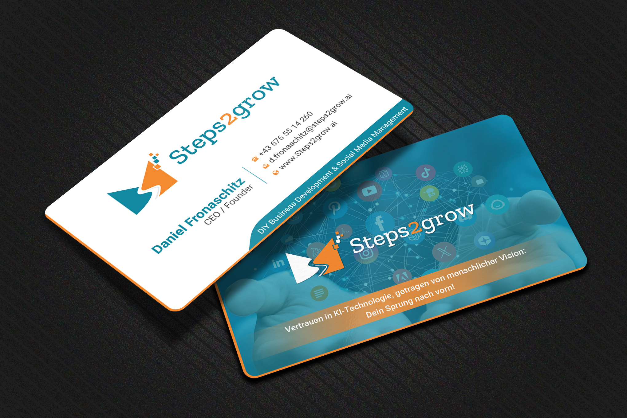 Business Card Design by Uttom 2 for Steps2grow FlexCo | Design #35045663