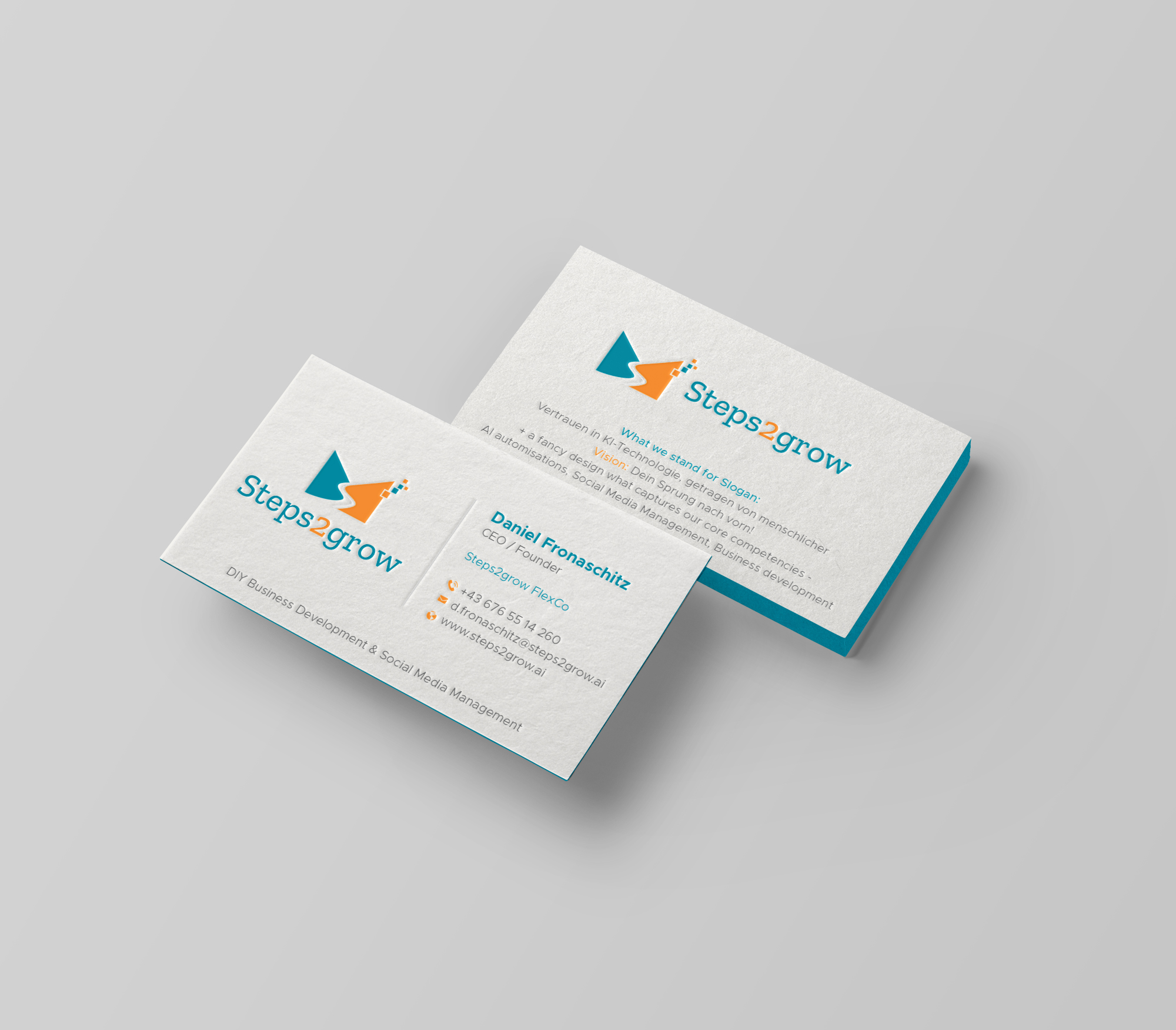 Business Card Design by DesignShout for Steps2grow FlexCo | Design #35047265
