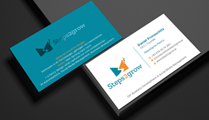 Business Card Design by DesignShout for Steps2grow FlexCo | Design: #35047317