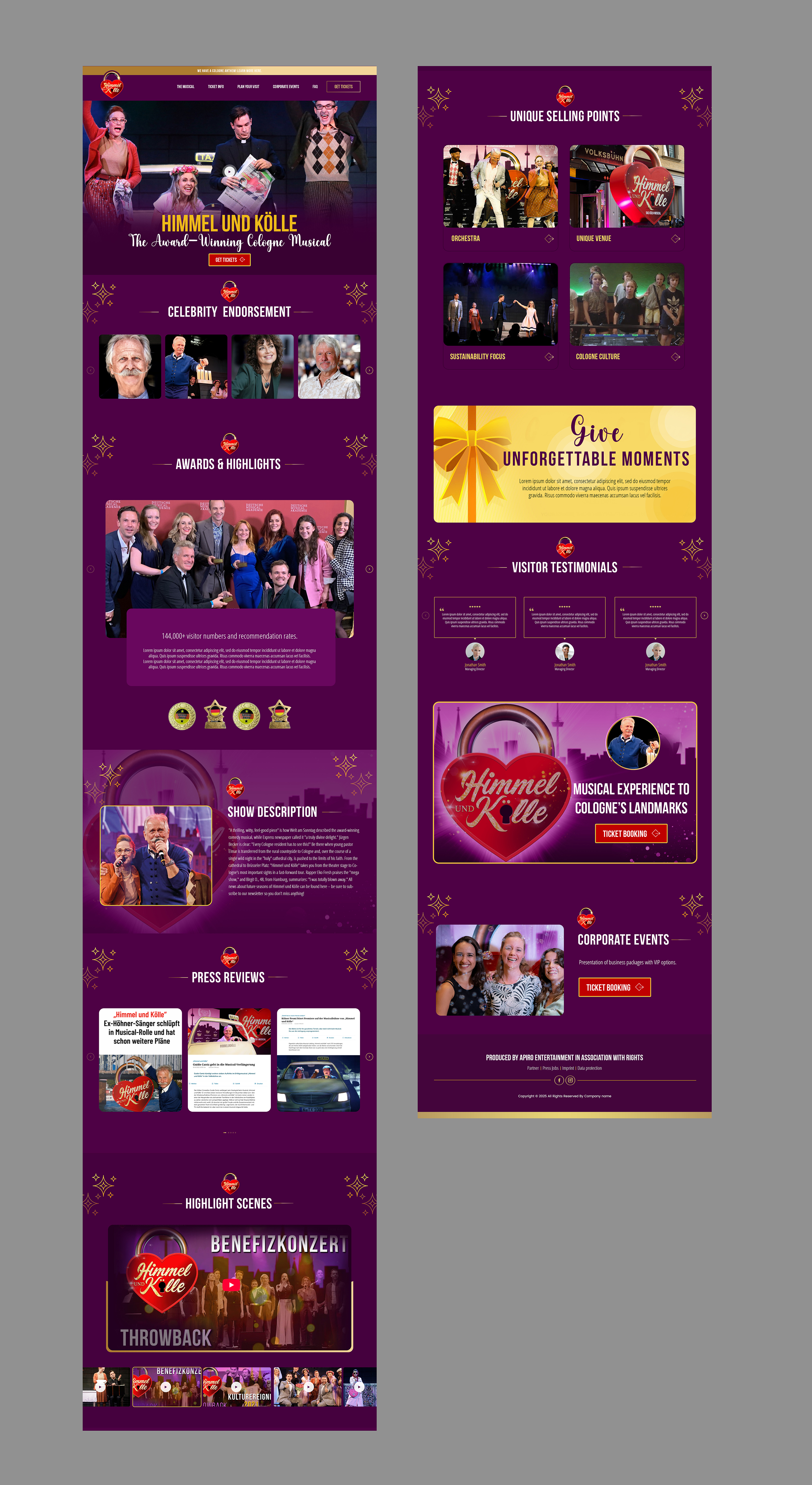 Web Design by Creations Box 2015 for apiro Entertainment GmbH&Co.KG  | Design #35049425