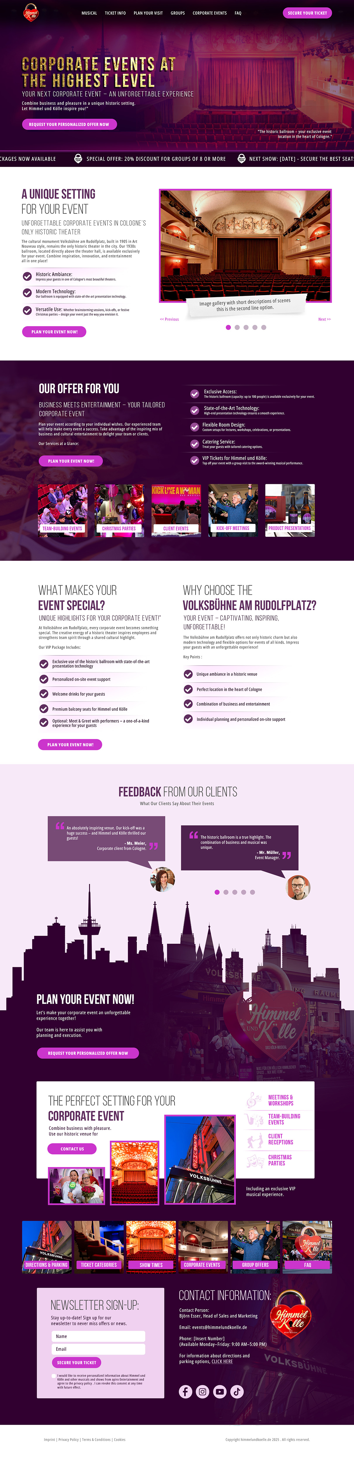 Web Design by Surjith Sachith for apiro Entertainment GmbH&Co.KG  | Design #35136171