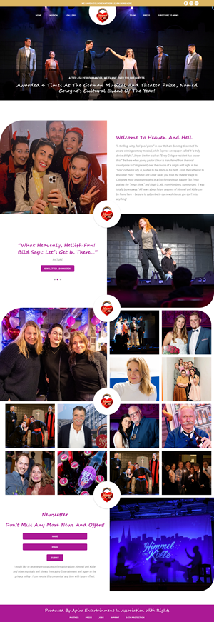 Web-Design von WebDesk Solution für apiro Entertainment GmbH&Co.KG  | Design: #35067324