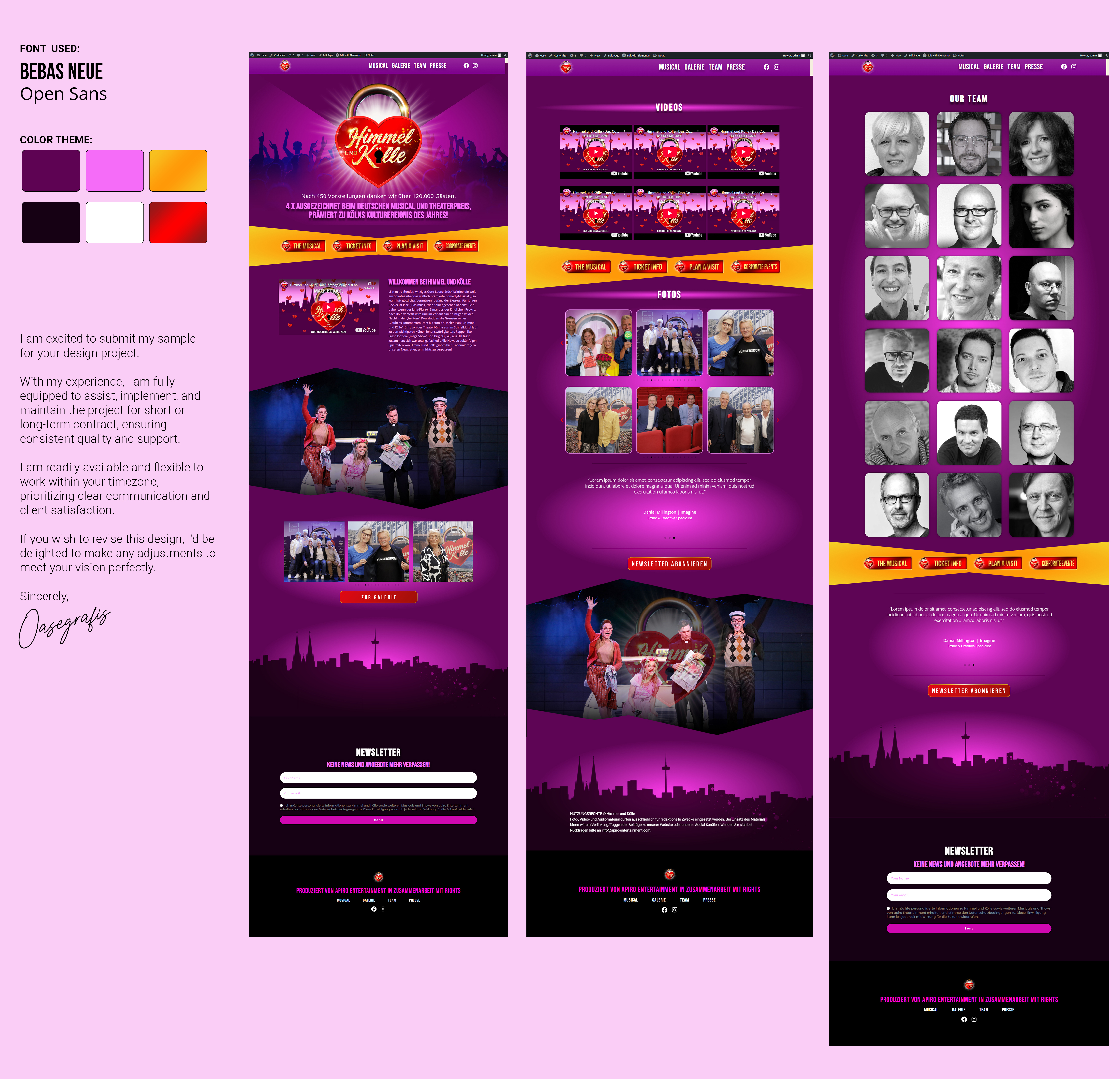 Web Design by oasegrafis for apiro Entertainment GmbH&Co.KG  | Design #35044812