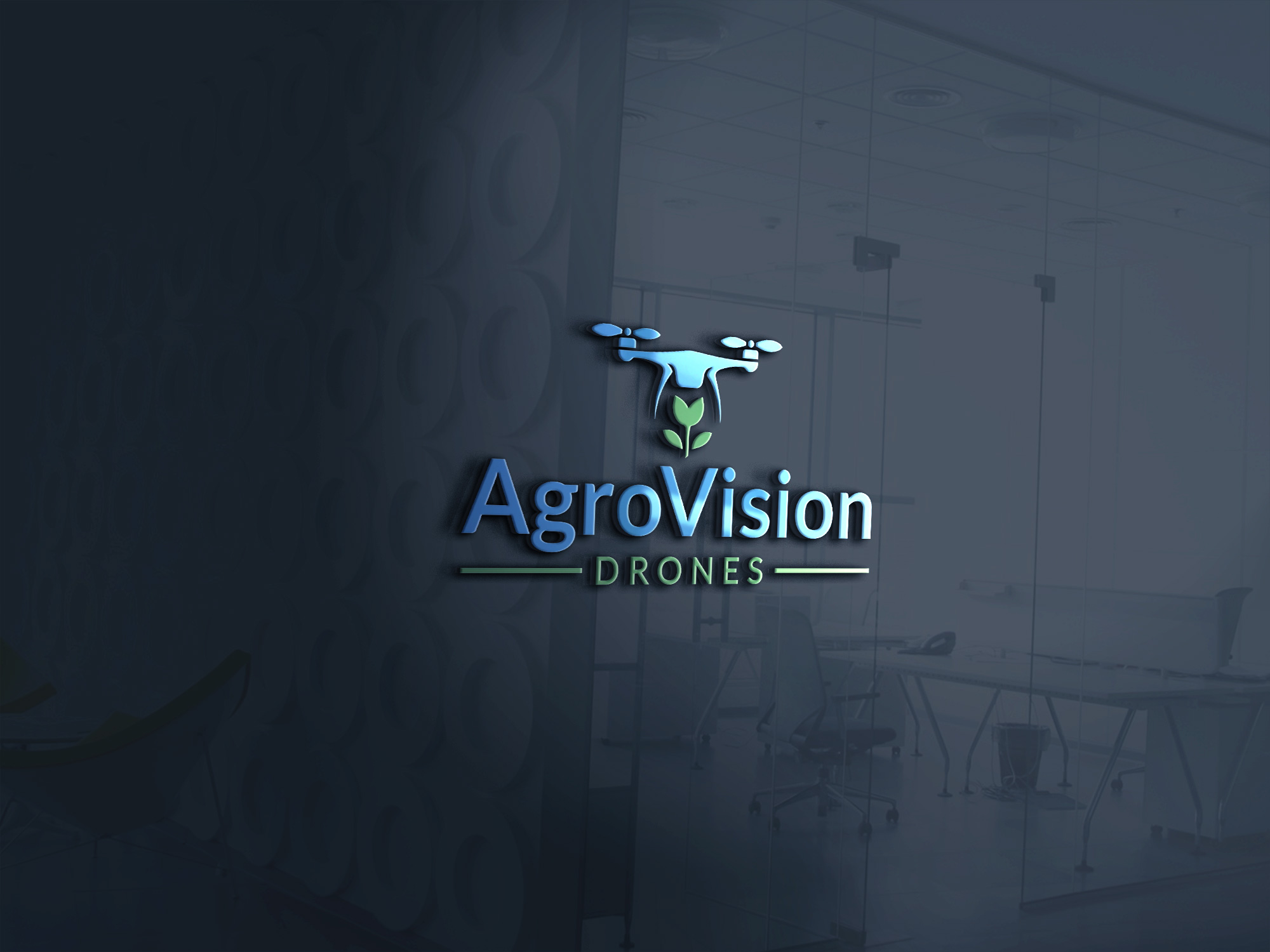 Diseño de Logo por LogoEon para AgroVision Drones | Diseño #35041303