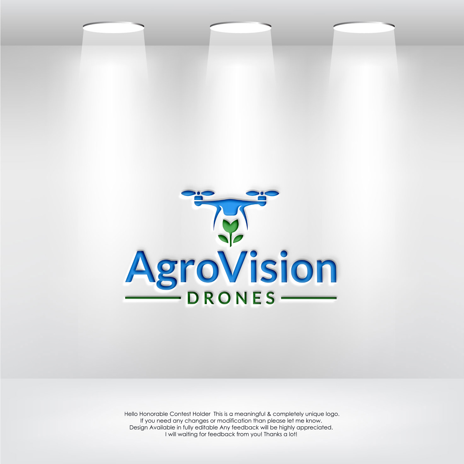 Logo Design by LogoEon for AgroVision Drones | Design #35041305