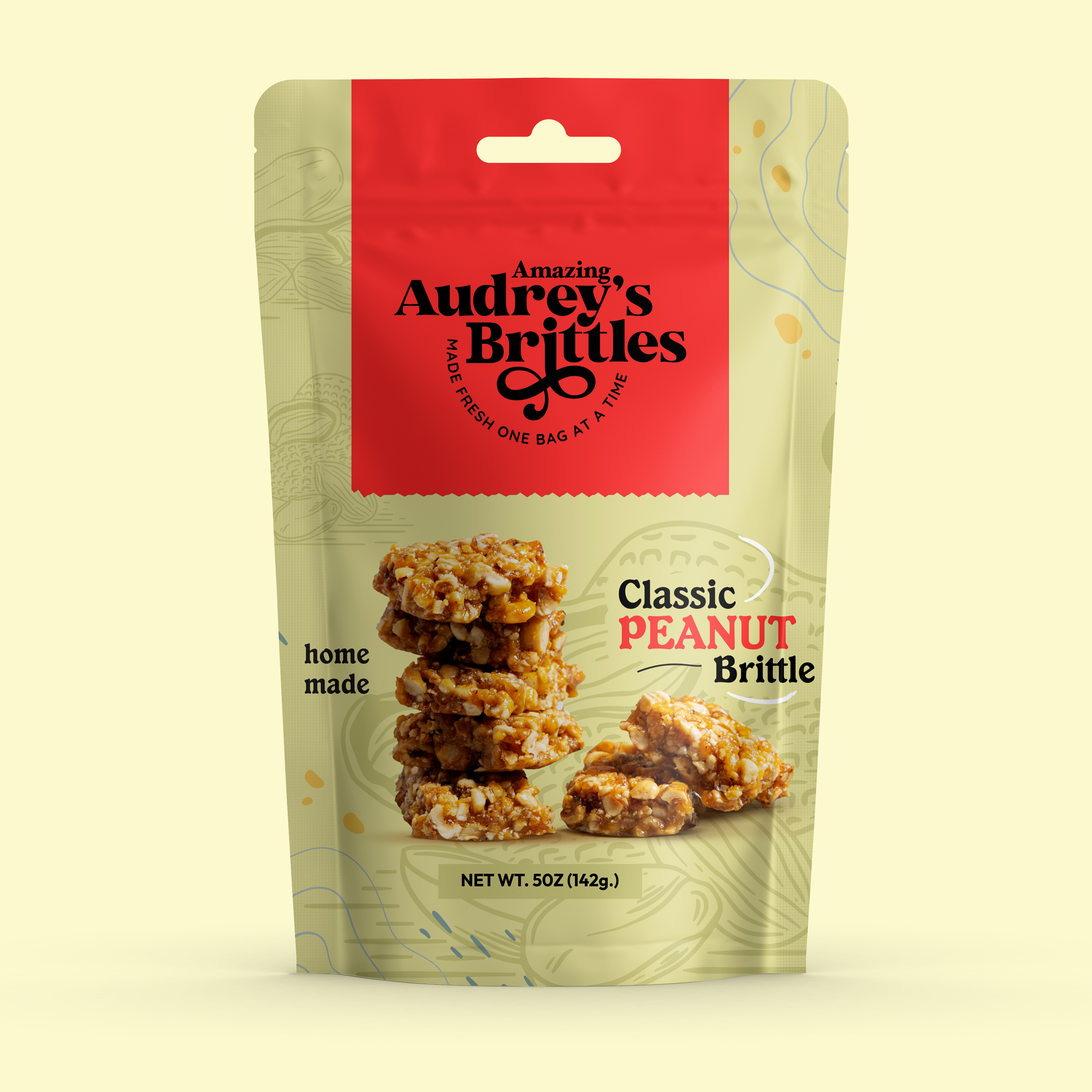 Packaging Design by DIGIPIX for Amazing Audrey's Brittle | Design #35070890