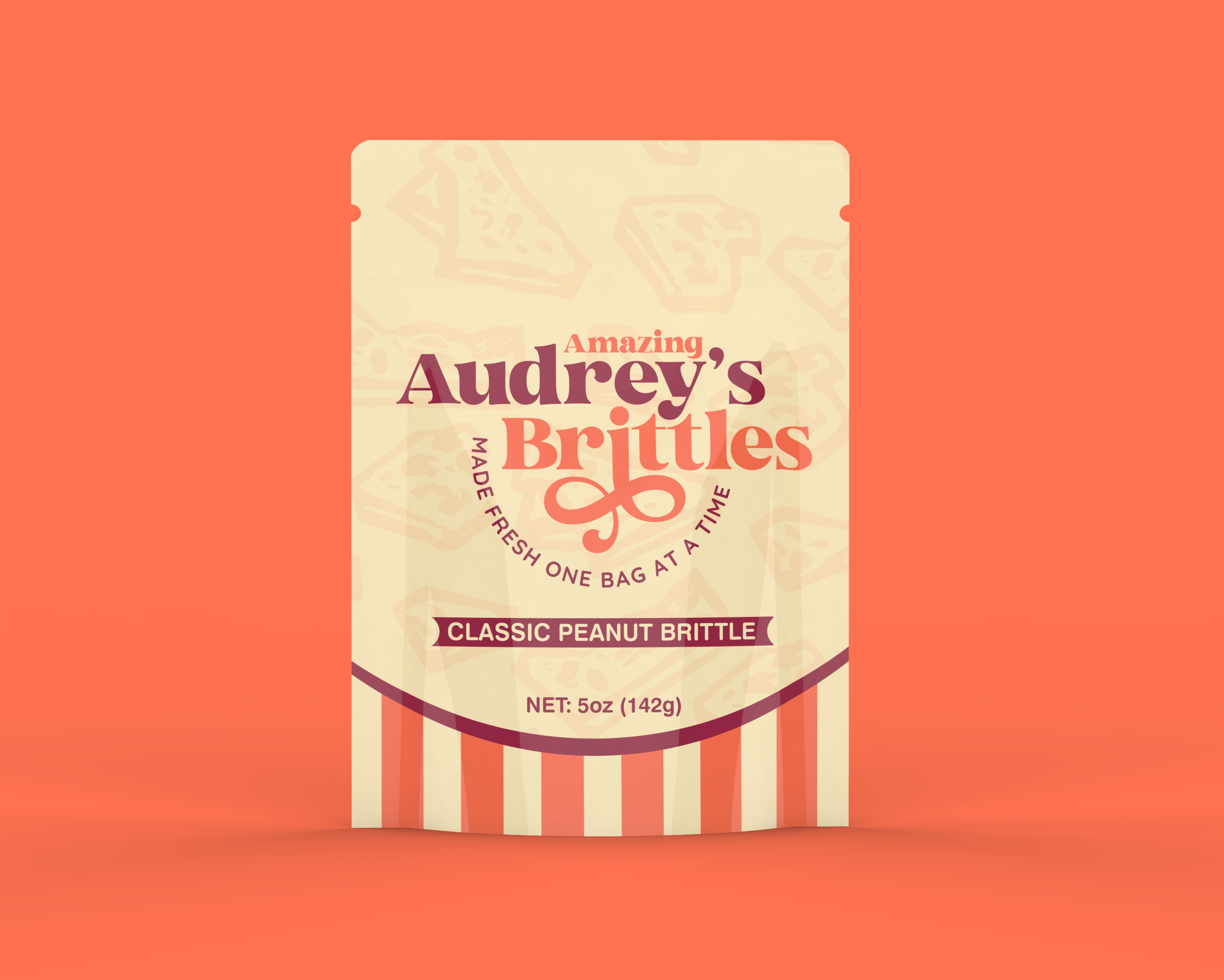 Packaging Design by Bear Studio for Amazing Audrey's Brittle | Design #35070259