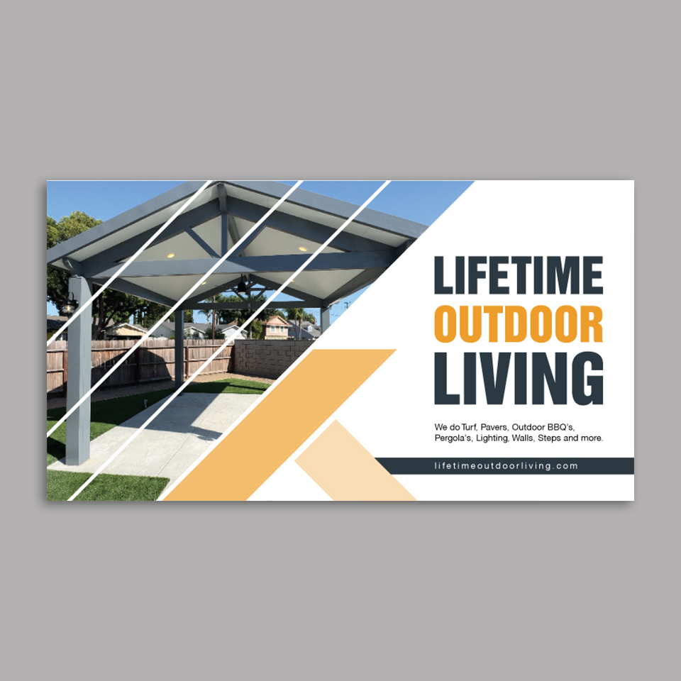 Flyer-Design von YourLogoMaster für Lifetime Outdoor Living | Design #35073394