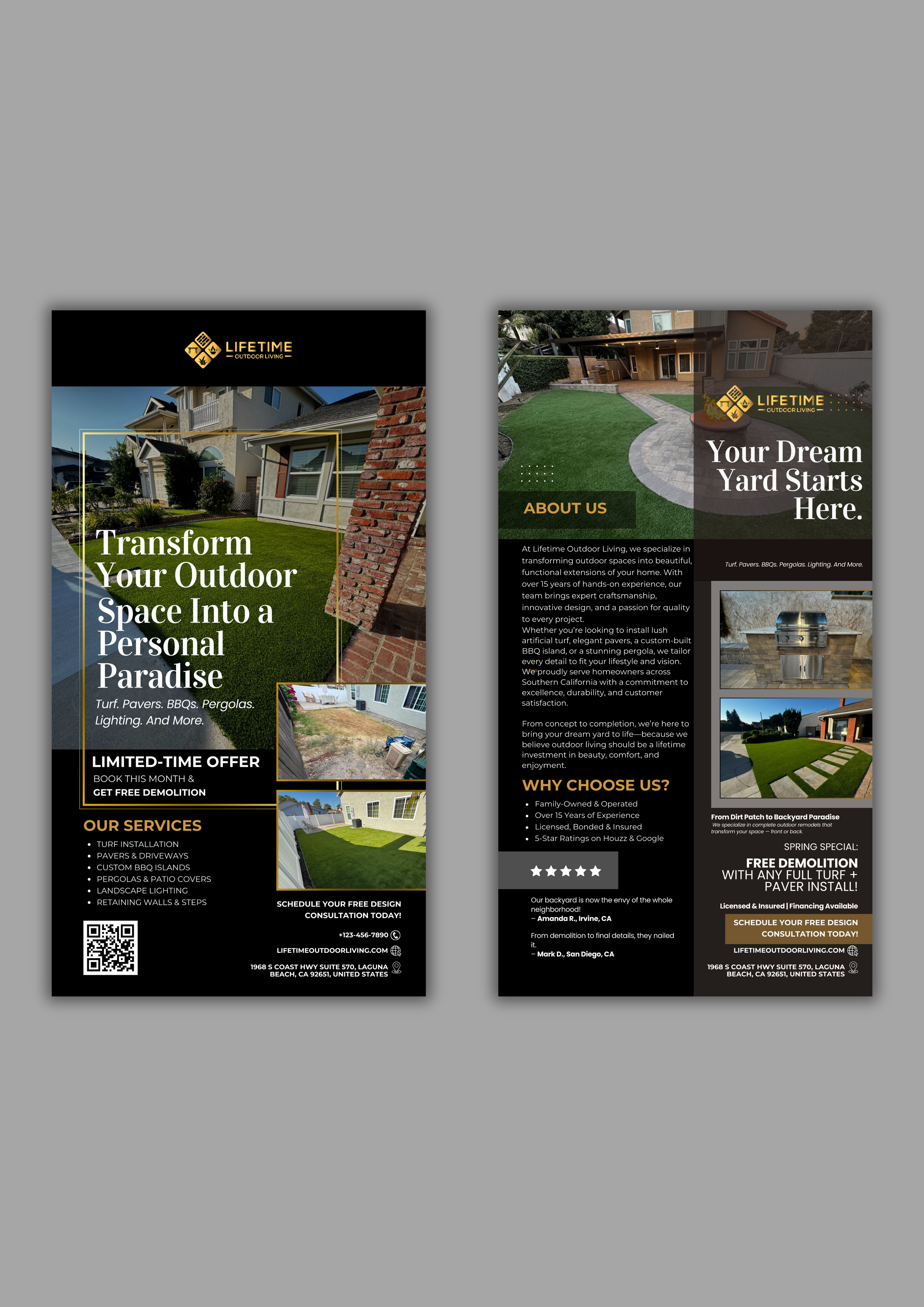 Flyer Design by Custom A for Lifetime Outdoor Living | Design #35086638