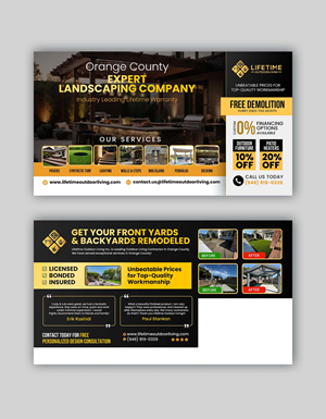 Flyer Design by debdesign for Lifetime Outdoor Living | Design: #35053524