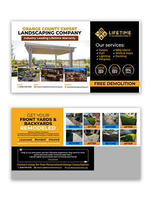 Flyer Design by debdesign for Lifetime Outdoor Living | Design: #35053749