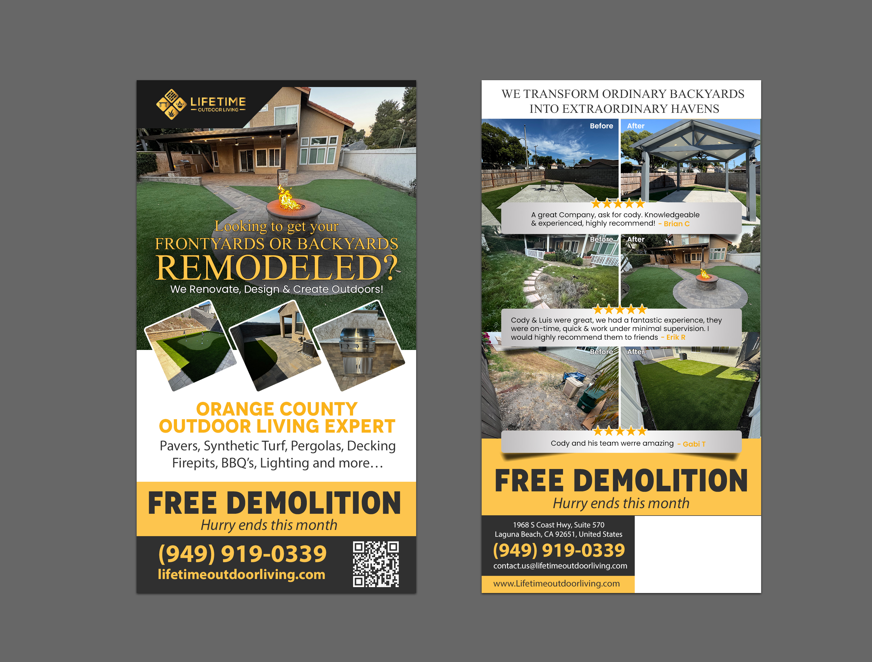 Flyer Design by chandrayaan.creative for Lifetime Outdoor Living | Design #35134294