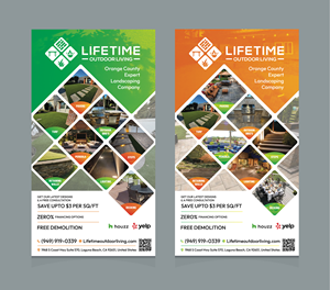 Flyer Design by saurov for Lifetime Outdoor Living | Design: #35057950
