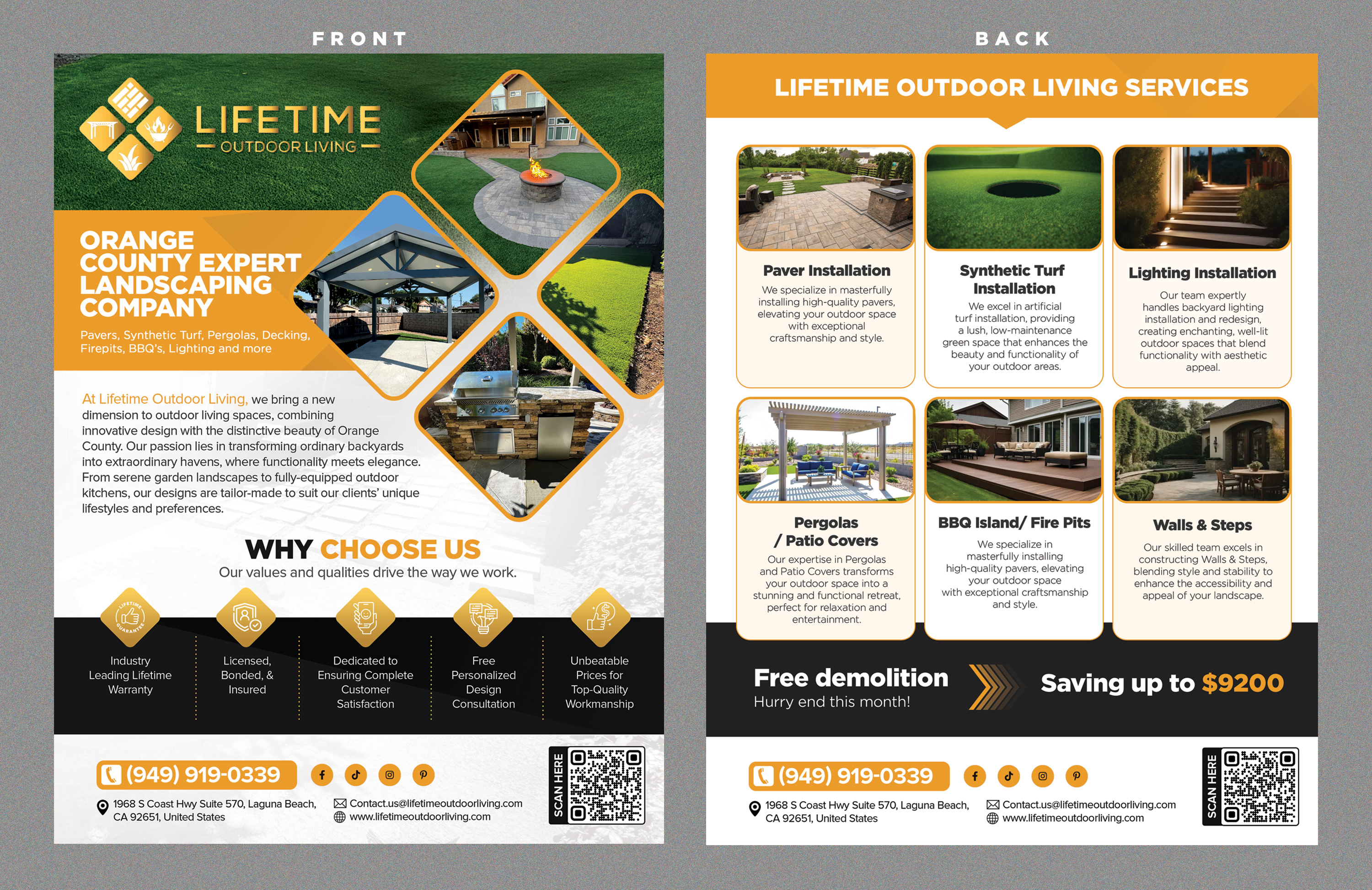 Diseño de Flyer por Stan$oul para Lifetime Outdoor Living | Diseño #35052700