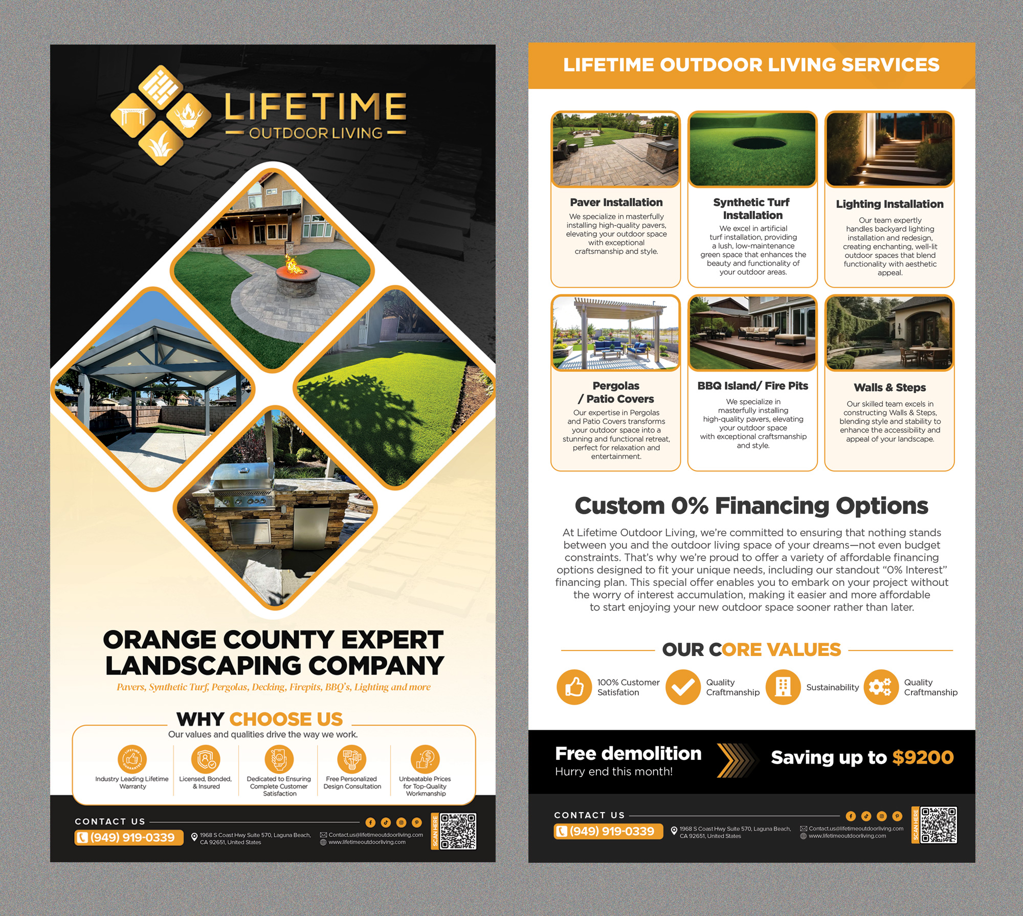 Flyer Design by Stan$oul for Lifetime Outdoor Living | Design #35052893